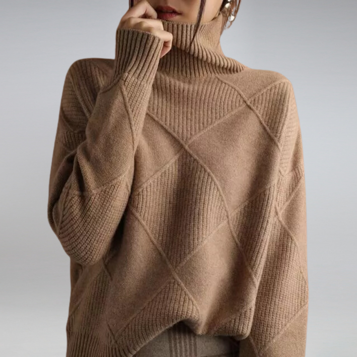 SIENNA - CASHMERE TURTLENECK SWEATER