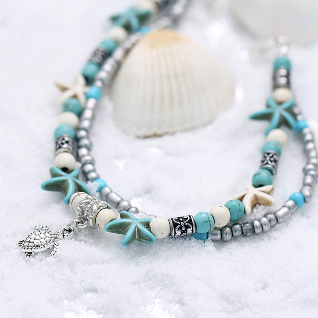 Islyn™ Starfish and Sea Turtle Anklet