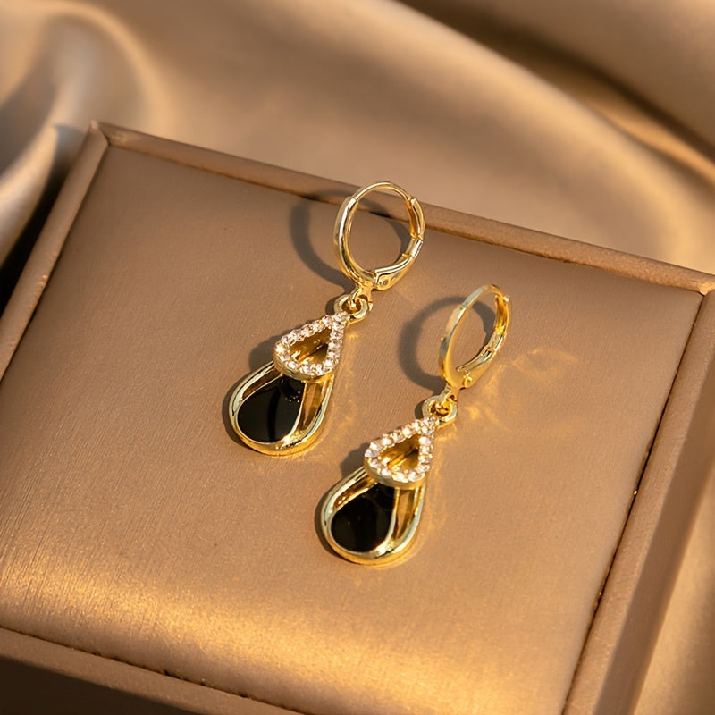 Ralia™ Double Drop Earrings with Cutout Design and Elegant Finish