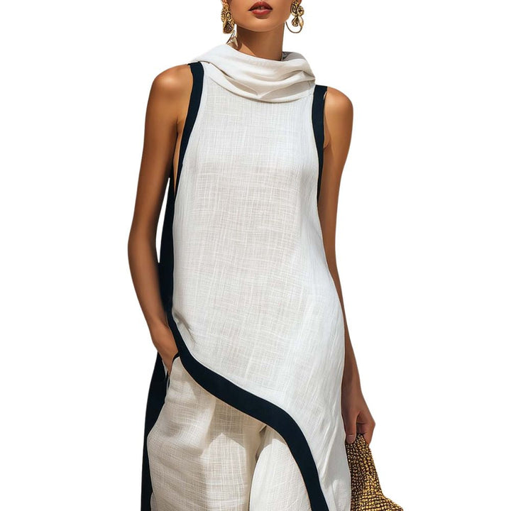 Cressa™ Elegant Linen Set with Blouse and Relaxed Fit Pants