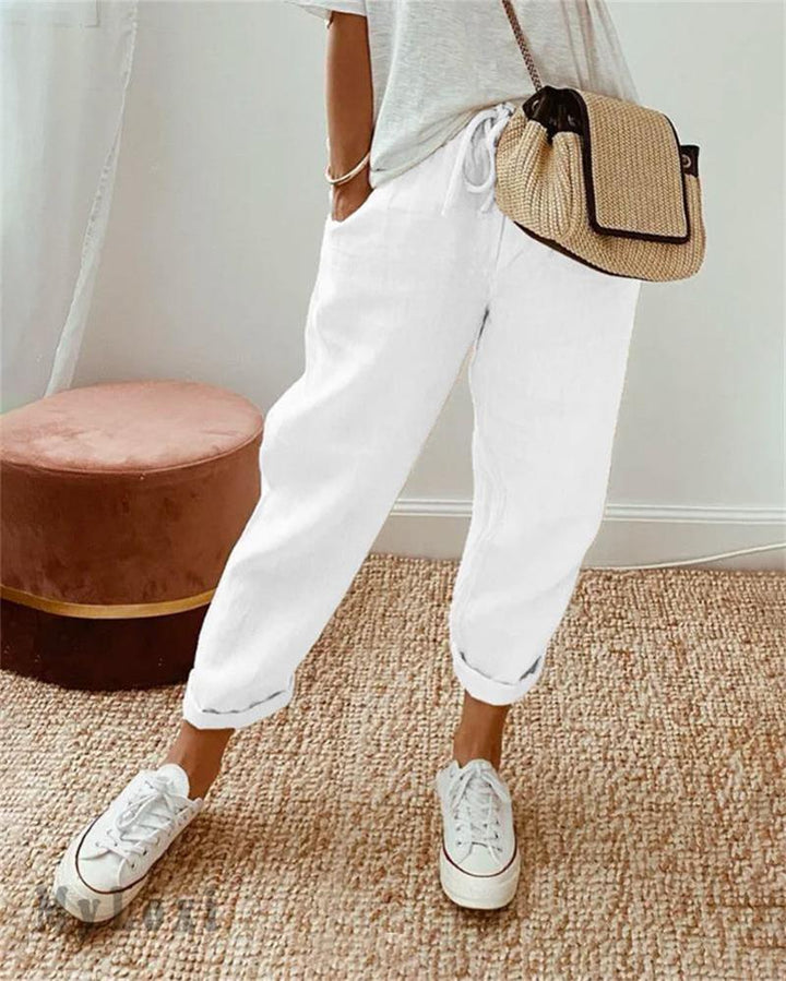 Dorevia™ Women's Comfortable and Lightweight Cotton and Linen Casual Pants