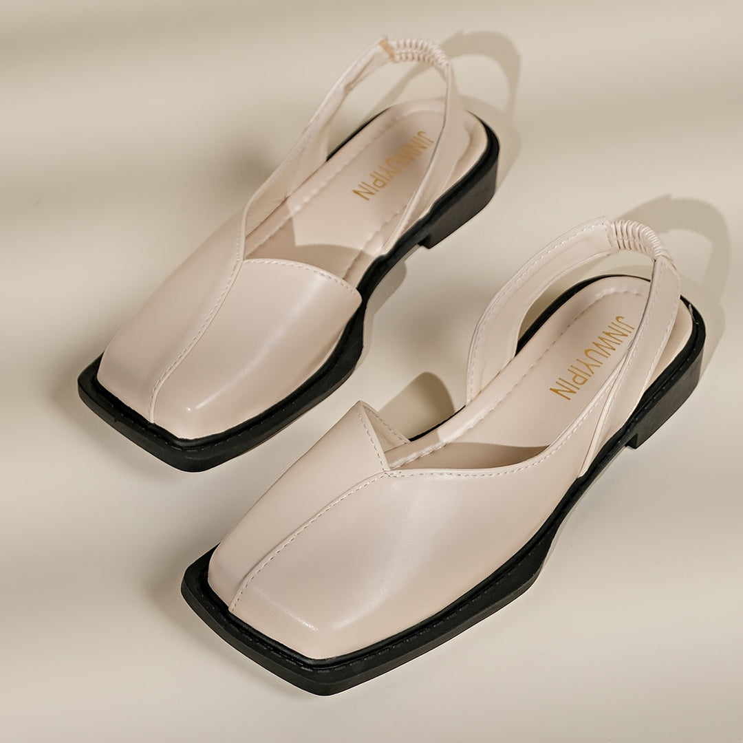 Darya™ Elegant Chunky Heel Sandals with Square Toe
