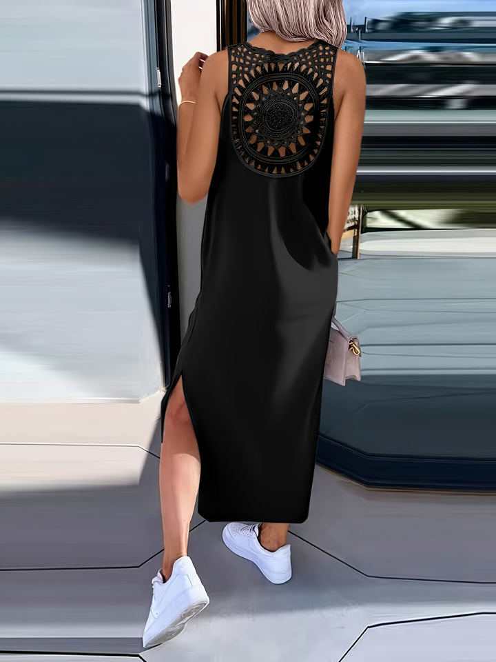 Umaira™ Sleeveless Lace Dress with Open Back