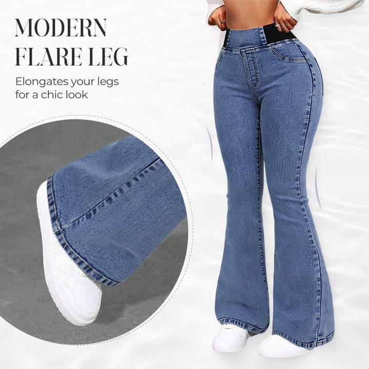Yara™ Women's High-Waisted Jeans with Stretch Legs