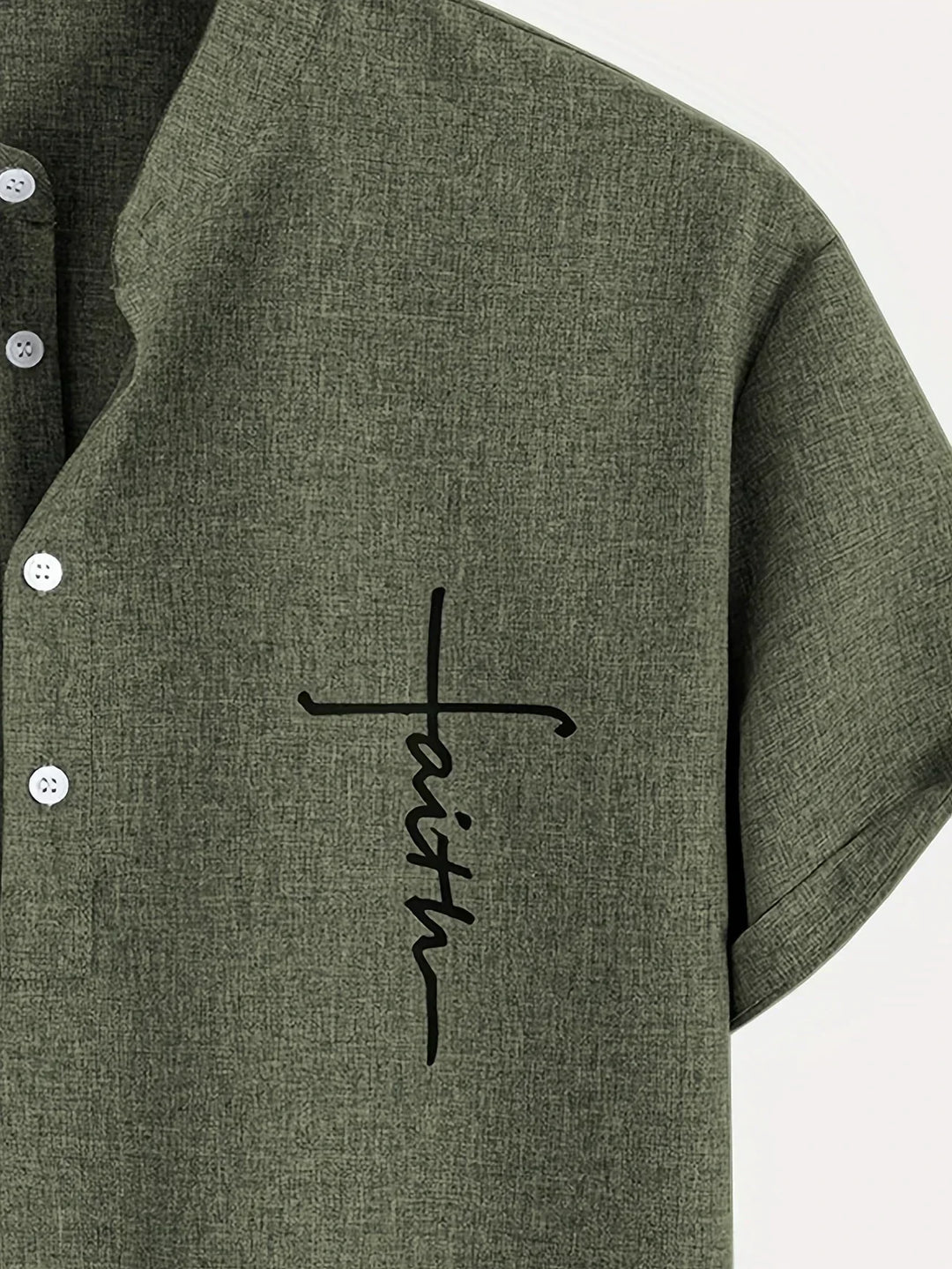 Hayes™ Elegant Short Sleeve High Neck Shirt