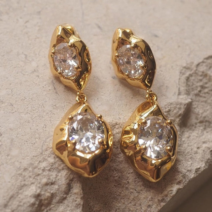 Xola™ Dangle Earrings with Brilliant Zirconia and Elegant Design