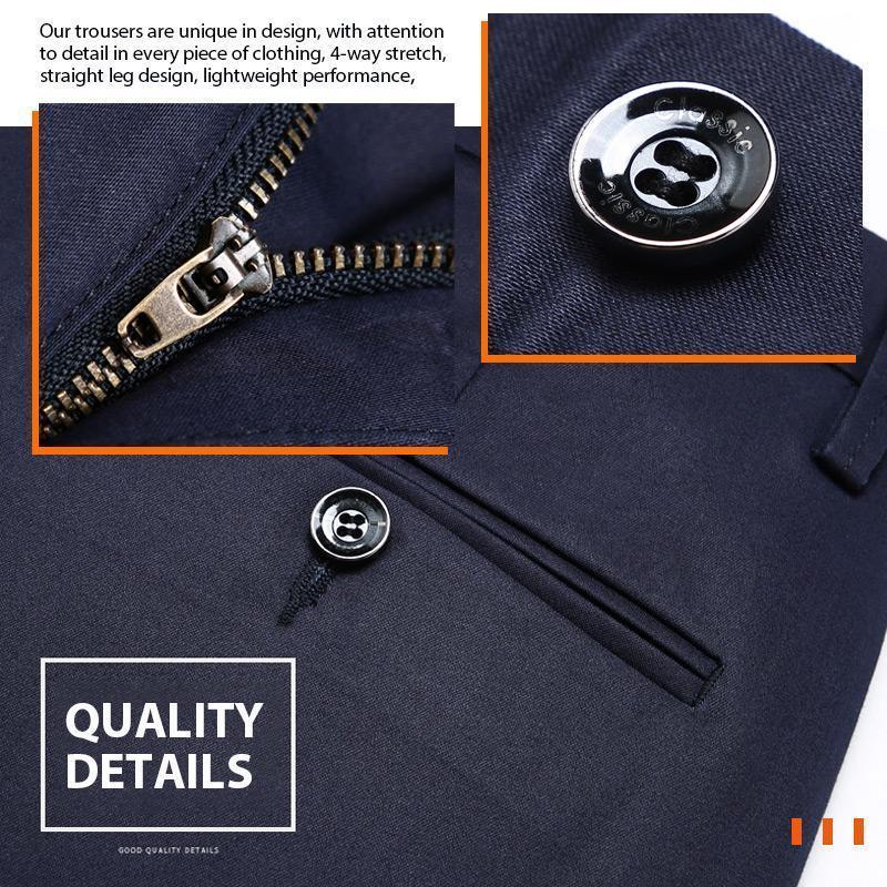 Quavero™ Classic Men's Pants with High Elasticity