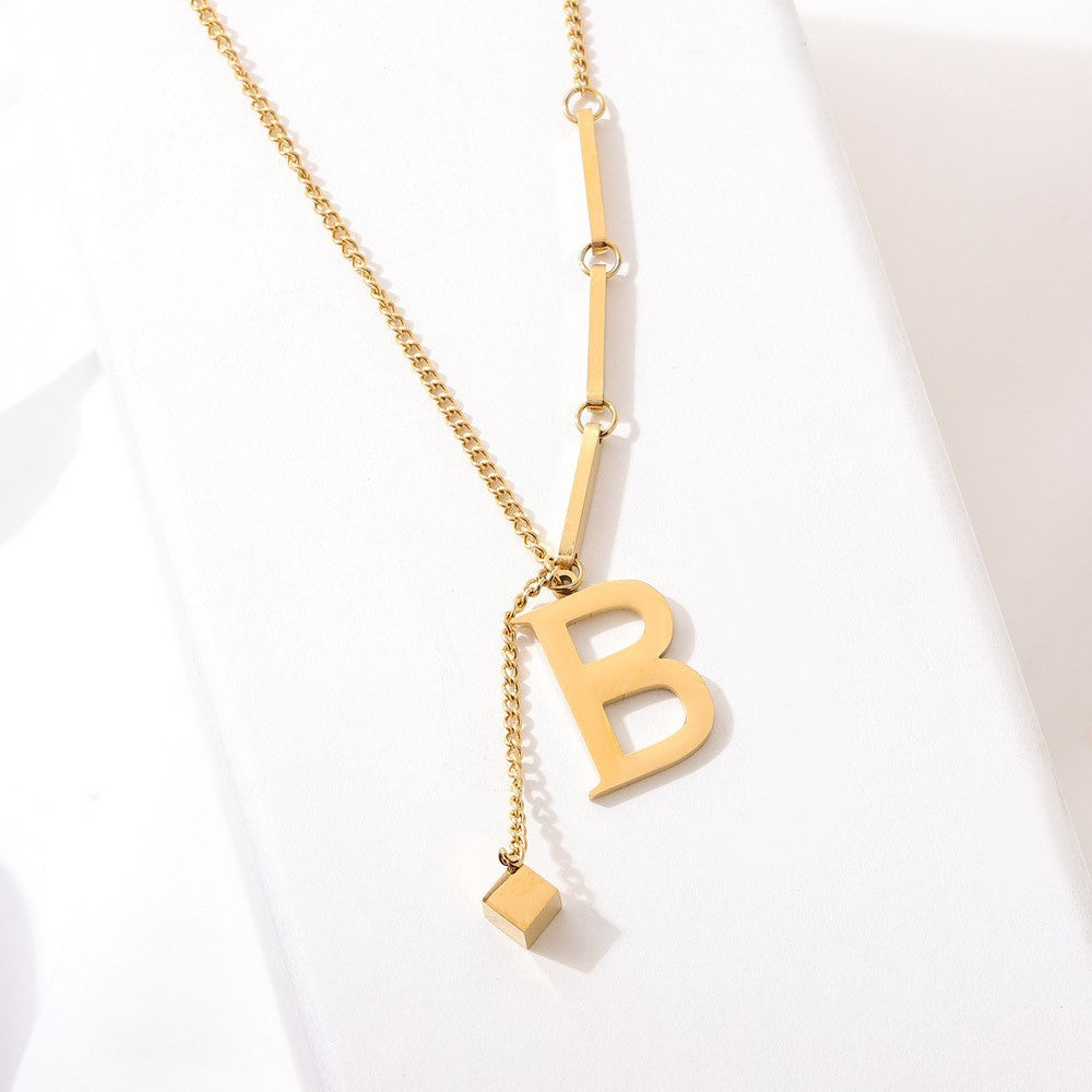 Blakely™ Necklace with Personalized Initial in Elegant Finish