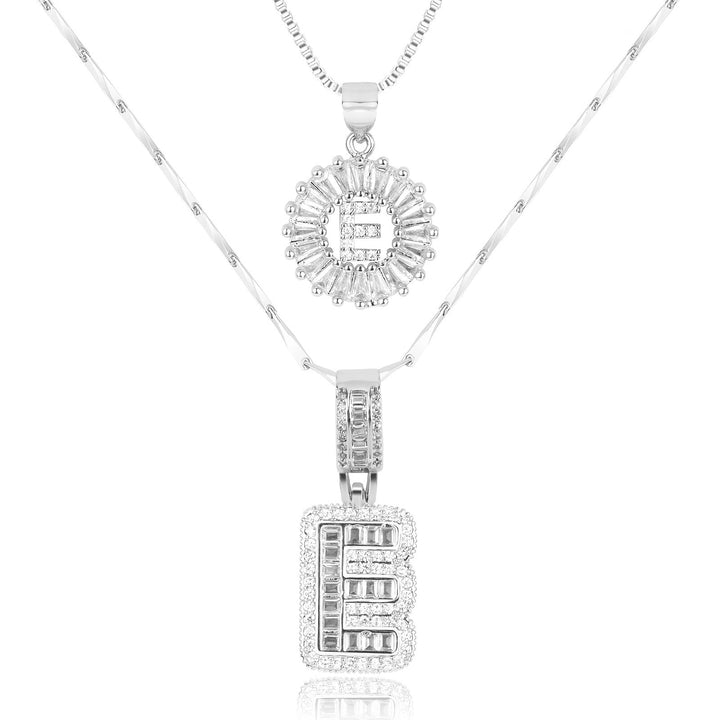 Primrose™ Initial Letter Necklaces with 14k Diamonds (2 pieces)