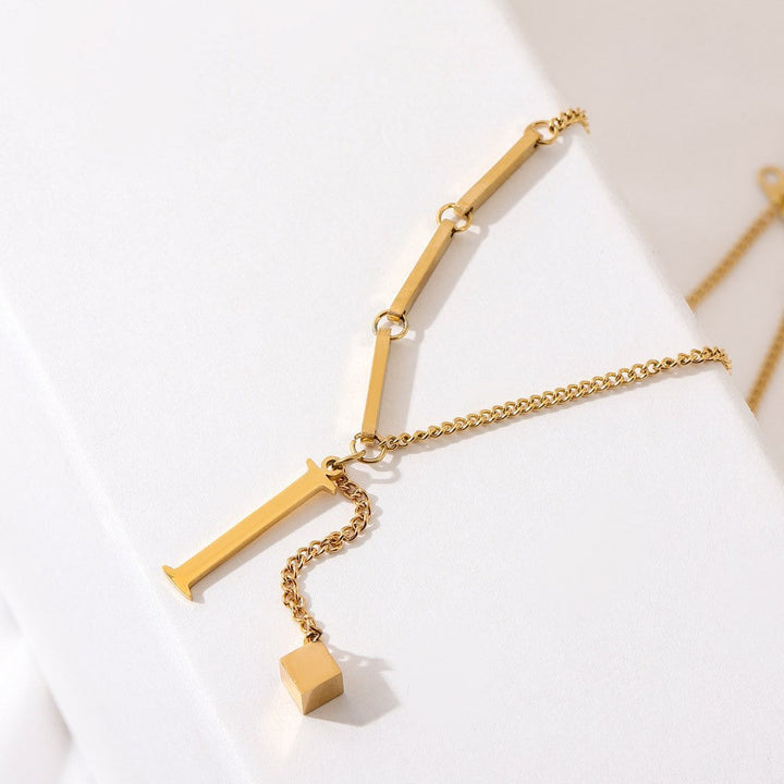 Blakely™ Necklace with Personalized Initial in Elegant Finish