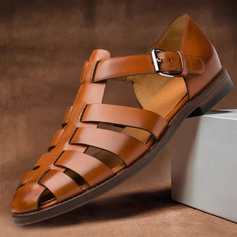 Renzaro™ Leather Sandals