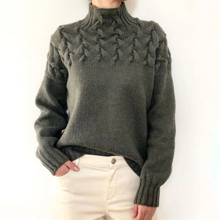 TIARNI - KNITTED TURTLENECK SWEATER