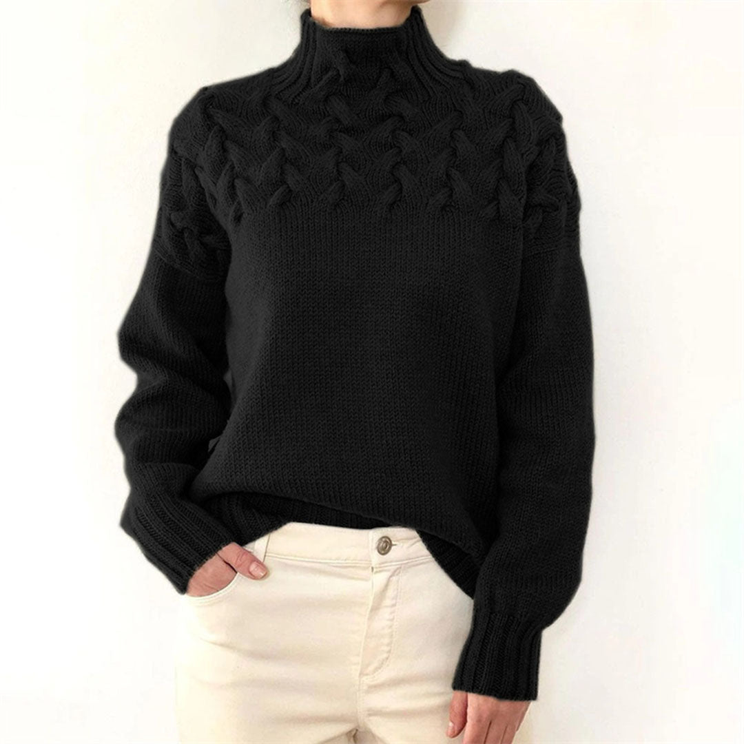 TIARNI - KNITTED TURTLENECK SWEATER