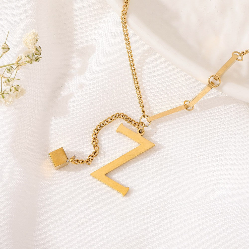 Blakely™ Necklace with Personalized Initial in Elegant Finish