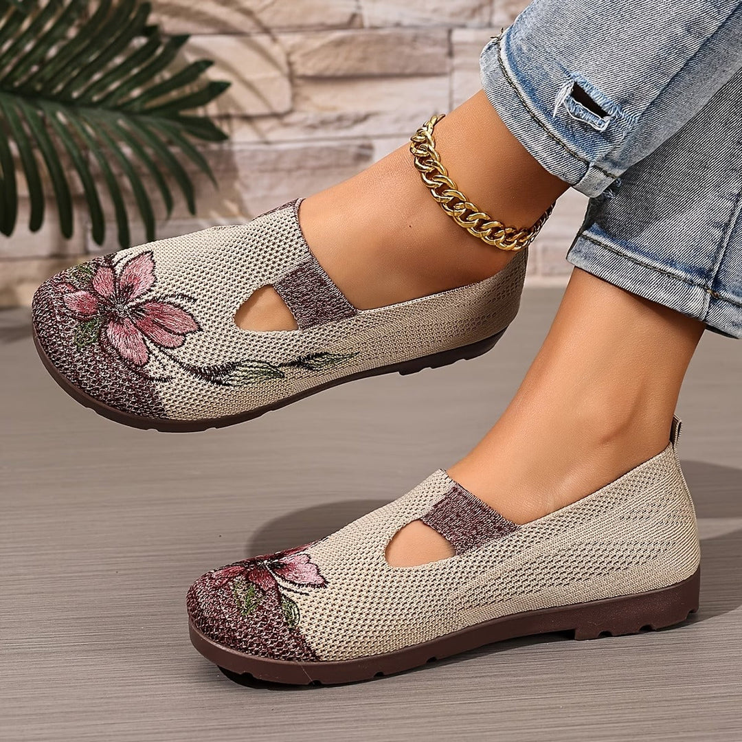 Liora™ Women's Shoes, Breathable, Aesthetic with Embroidery
