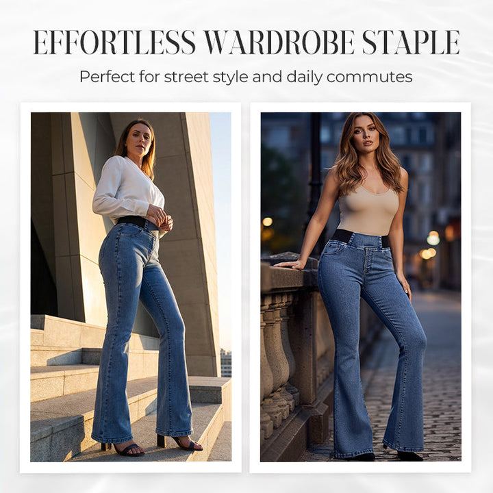 Yara™ Women's High-Waisted Jeans with Stretch Legs