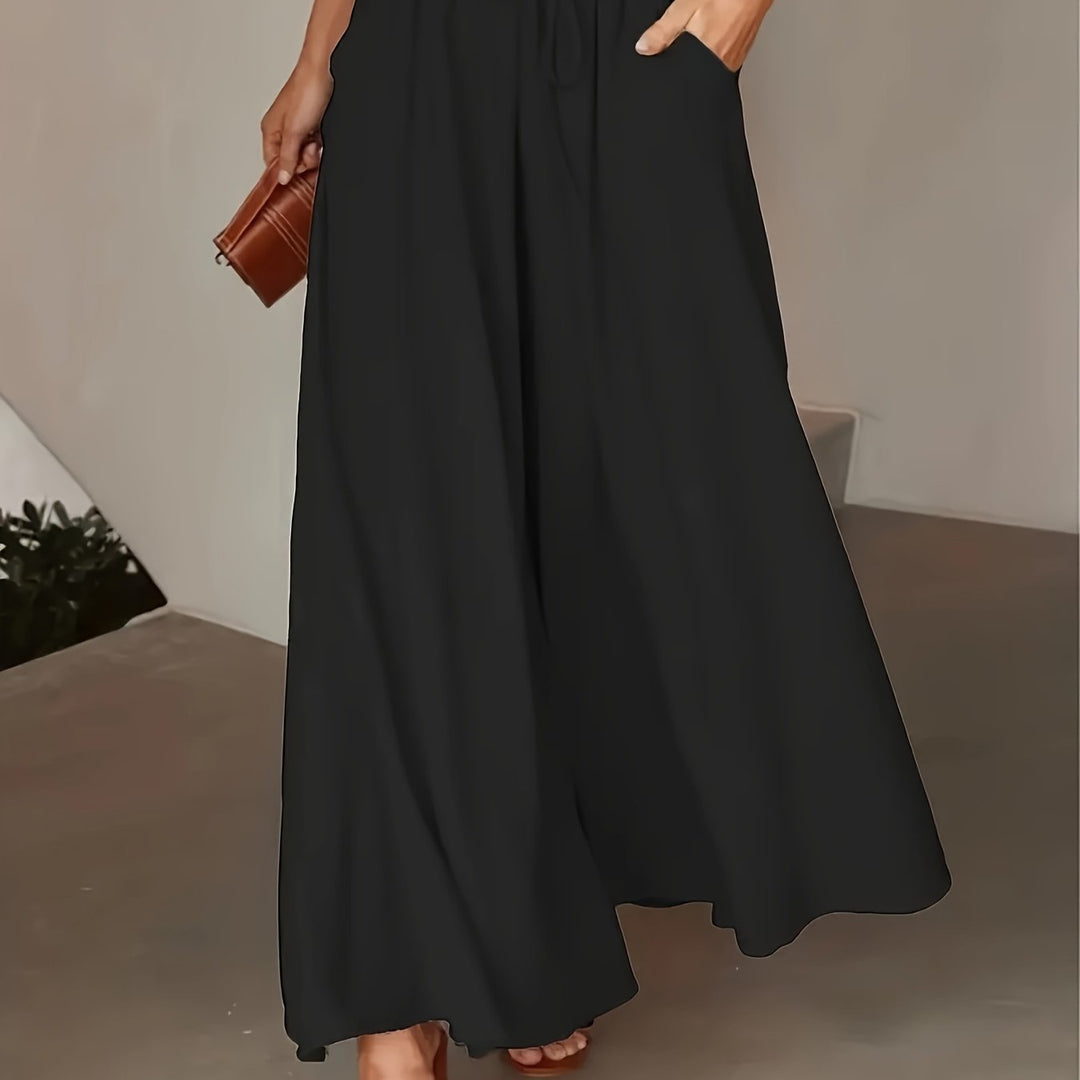 Corae™ Wide Leg Loose Pants with High Waist and Drawstring