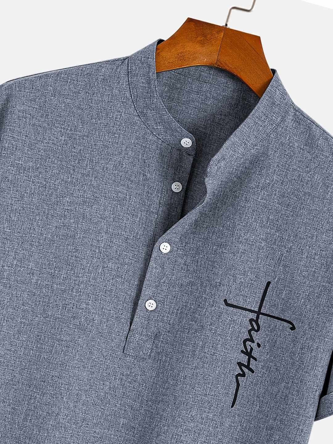 Hayes™ Elegant Short Sleeve High Neck Shirt