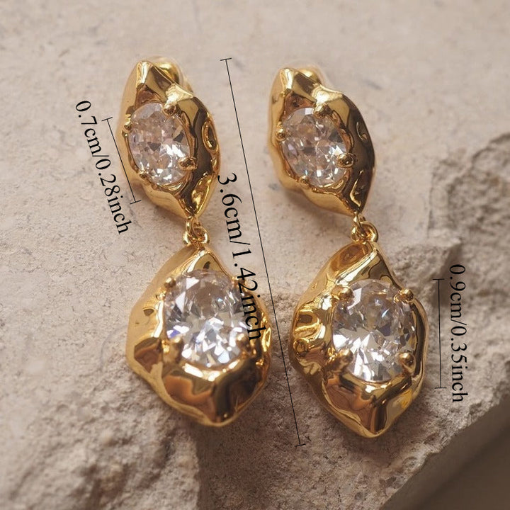 Xola™ Dangle Earrings with Brilliant Zirconia and Elegant Design