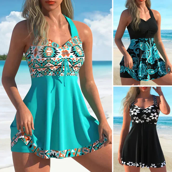 Sable™ Two-Piece Bathing Suit with Straps and Removable Shorts