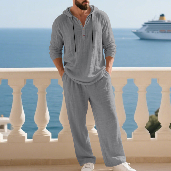 Indirae™ Men's 2-Piece Set: Oversized Hoodie and Pants